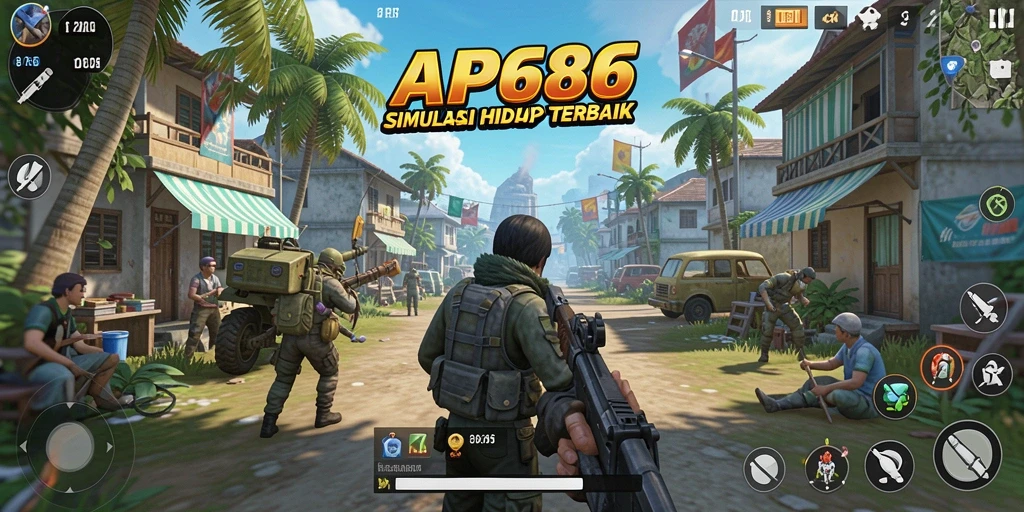 Tampilan gameplay AP686 yang menarik dan interaktif.