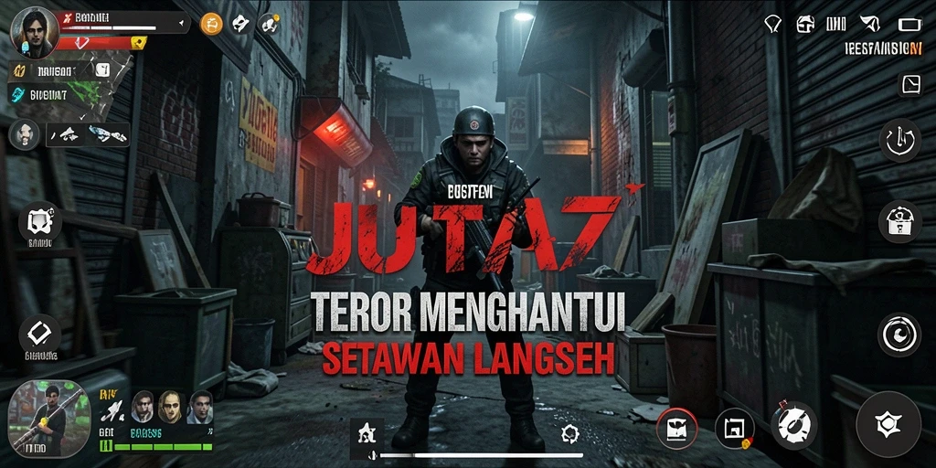 Gameplay JUTA7 yang mencekam dan penuh ketegangan.