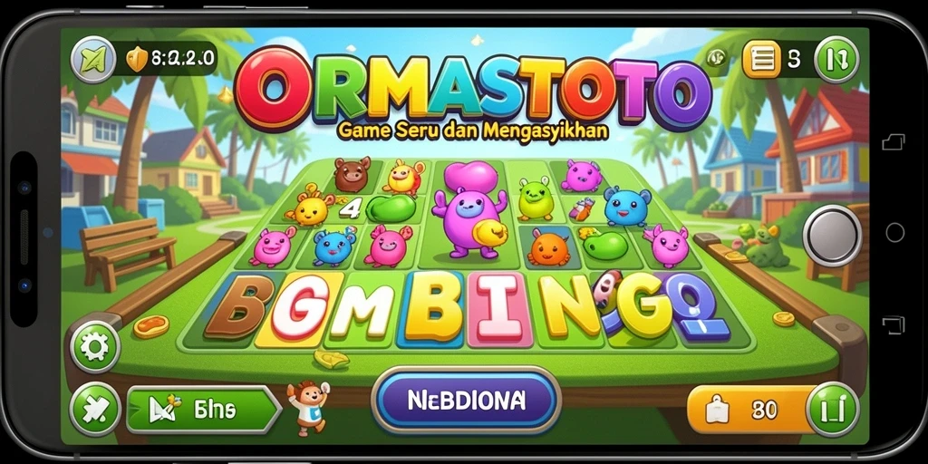 Tampilan gameplay seru dari ORMASTOTO dengan banyak peserta Bingo.