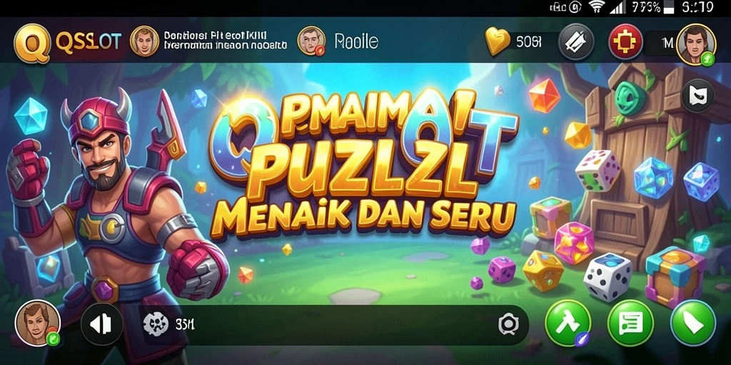 Tampilan gameplay QQSLOT yang seru dan penuh warna.