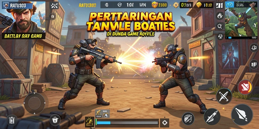 Gameplay seru di RATU303 saat beraksi di Battle Royale.