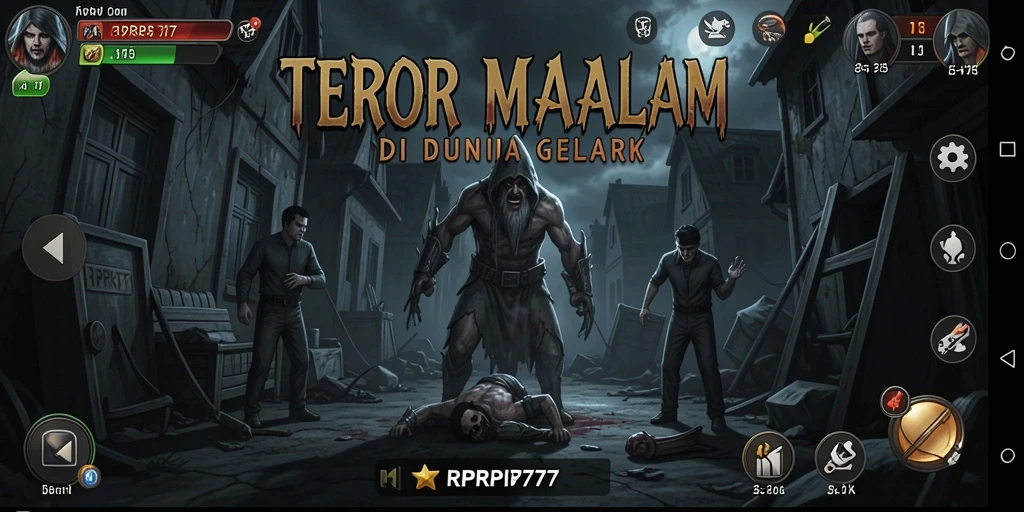 Tampilan gameplay RPRP777 dengan suasana Horror yang mencekam.