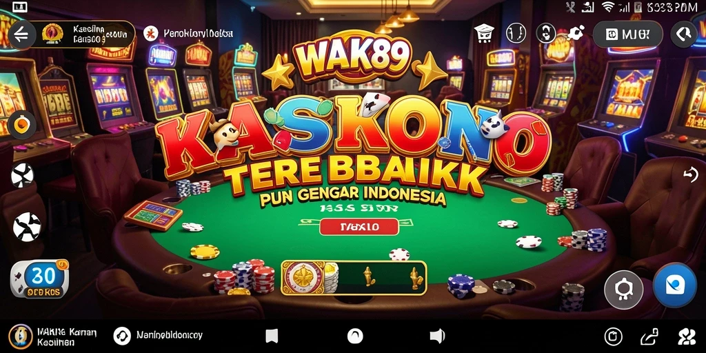 Tampilan gameplay Kasino yang menarik dan interaktif di WAK89.